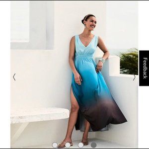 NWOT White House Black Market Ombre Maxi Dress, M